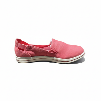 Women's Cloudsteppers Clarks Breeze Step Bright Coral Corail Brilliant Canvas Size 7