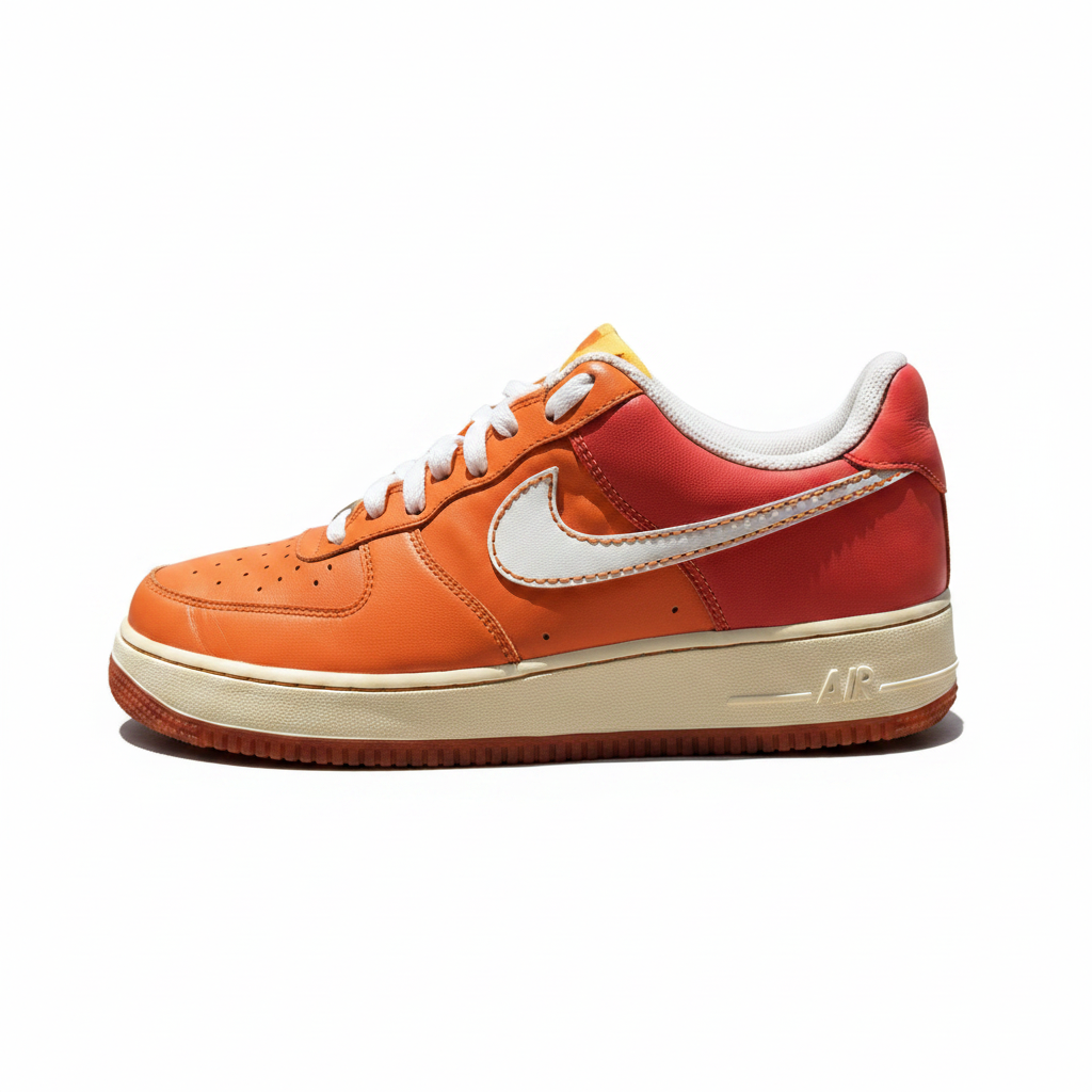 Women's Nike Air Force 1 Low '07 Orange Peel Size 9.5 - Preowned