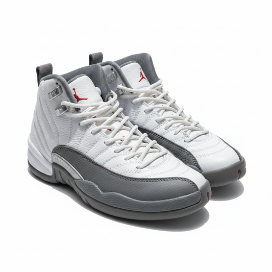 Kid's Nike Jordan 12 Retro Stealth Grey Size 4.5Y - Preowned