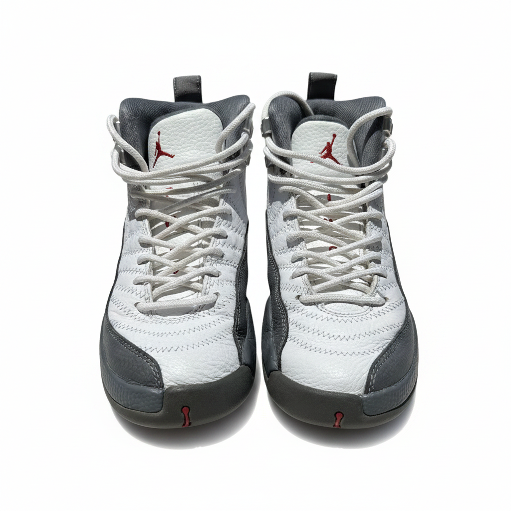Kid's Nike Jordan 12 Retro Stealth Grey Size 4.5Y - Preowned