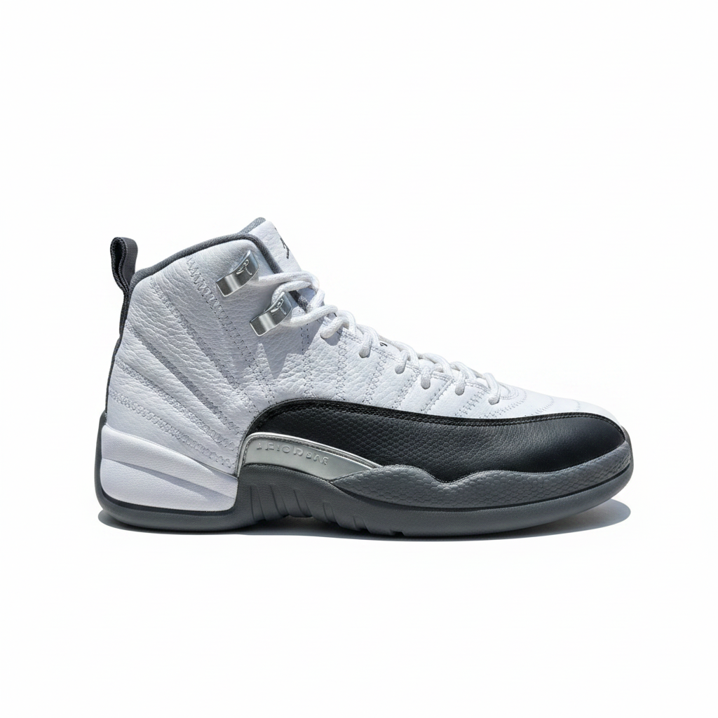 Kid's Nike Jordan 12 Retro Stealth Grey Size 4.5Y - Preowned