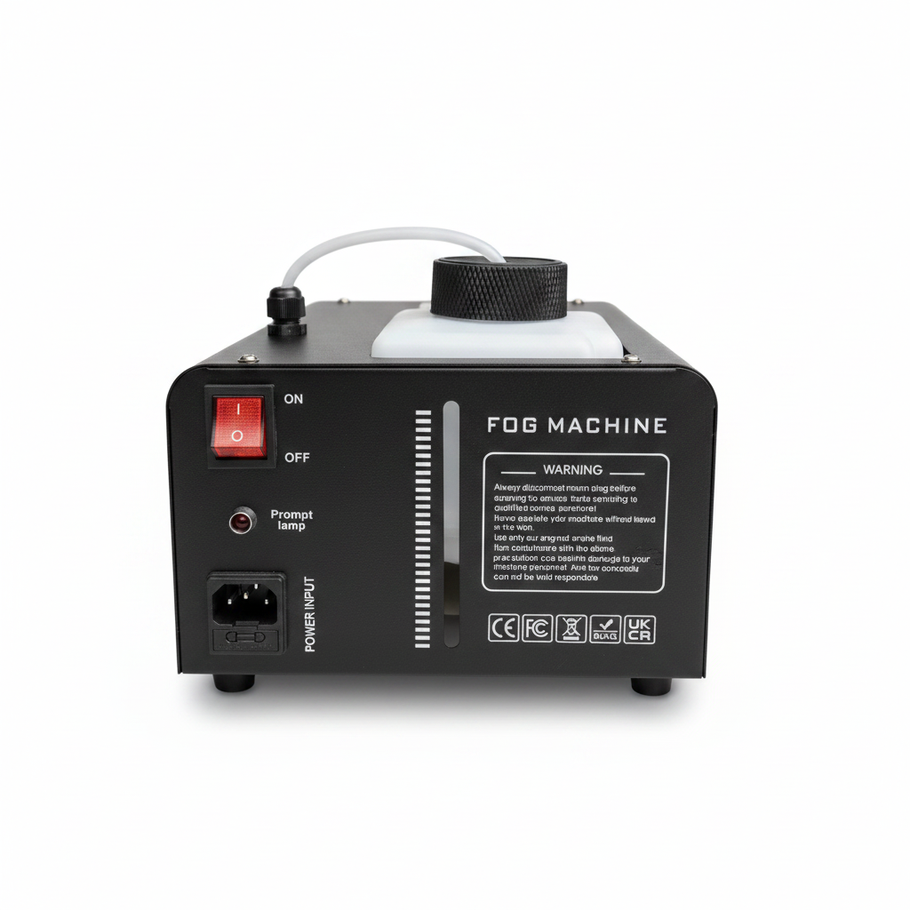 LED Fog Machine with Remote Control & Accessories Black (New / Open Package)
