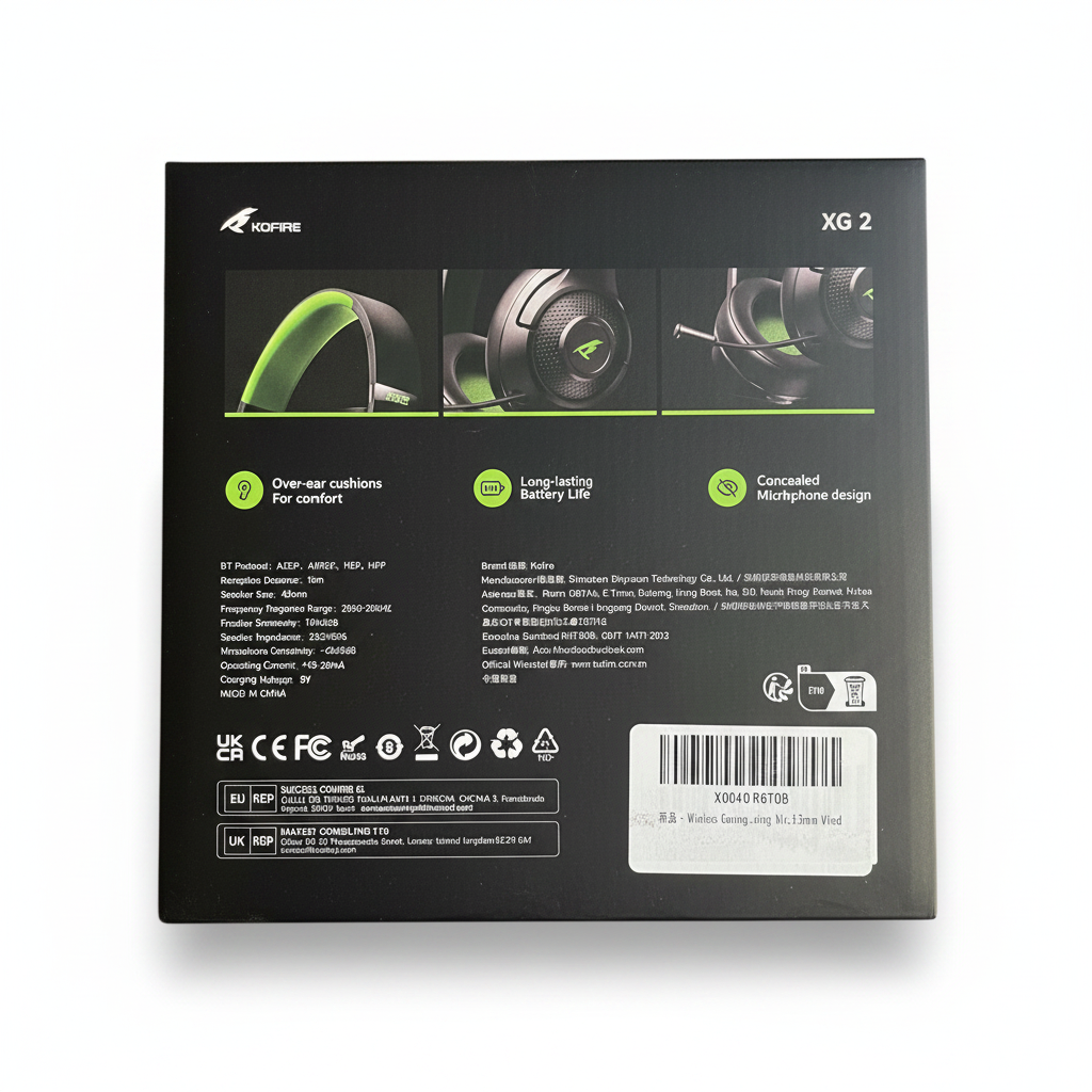 Kofire XG 2 Tri-Mode Wireless Gaming Headset (New/Open Box)