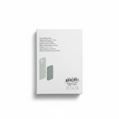 Magnetic Phone Battery Pack - White PB-C30W 5000mAh 18.5wh