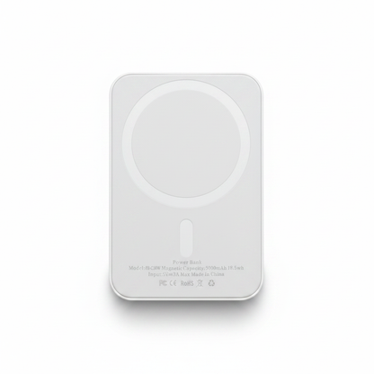 Magnetic Phone Battery Pack - White PB-C30W 5000mAh 18.5wh