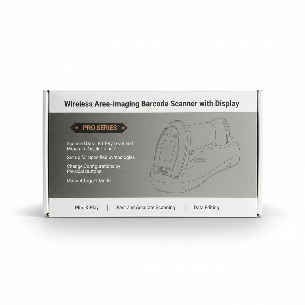 Tera Wireless Barcode Scanner with Display (Open Package) Model HW0009