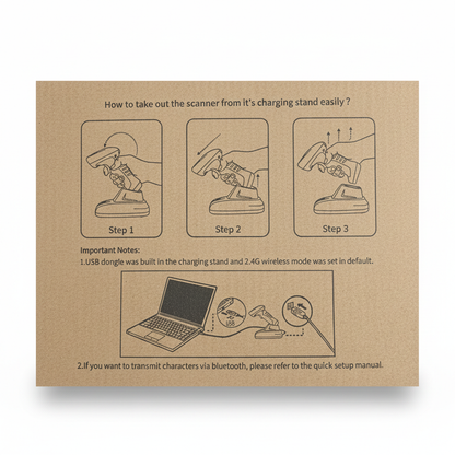 NetumScan Wireless Barcode Scanner (Open Package) Model NS-1288