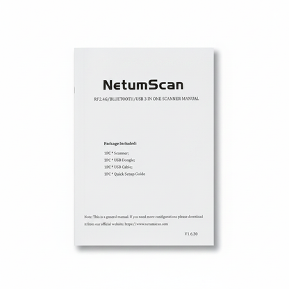 NetumScan Wireless Barcode Scanner (Open Package) Model NS-1288