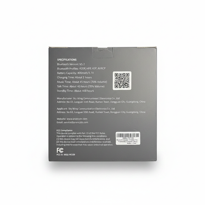 PrancyBt Wireless Mono Headset (Open Package) Model KH122M
