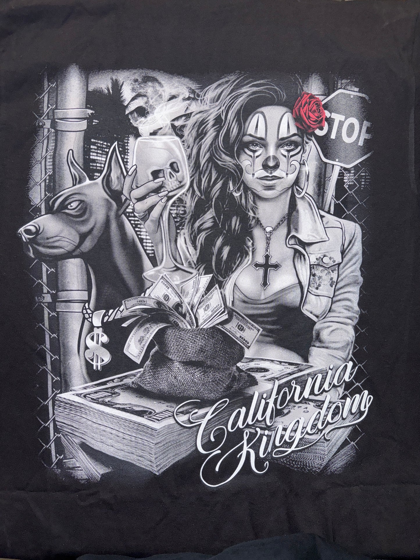 Chicano-Style Graphic T-Shirt - California Kingdom