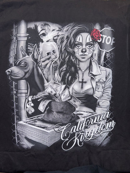 Chicano-Style Graphic T-Shirt - California Kingdom