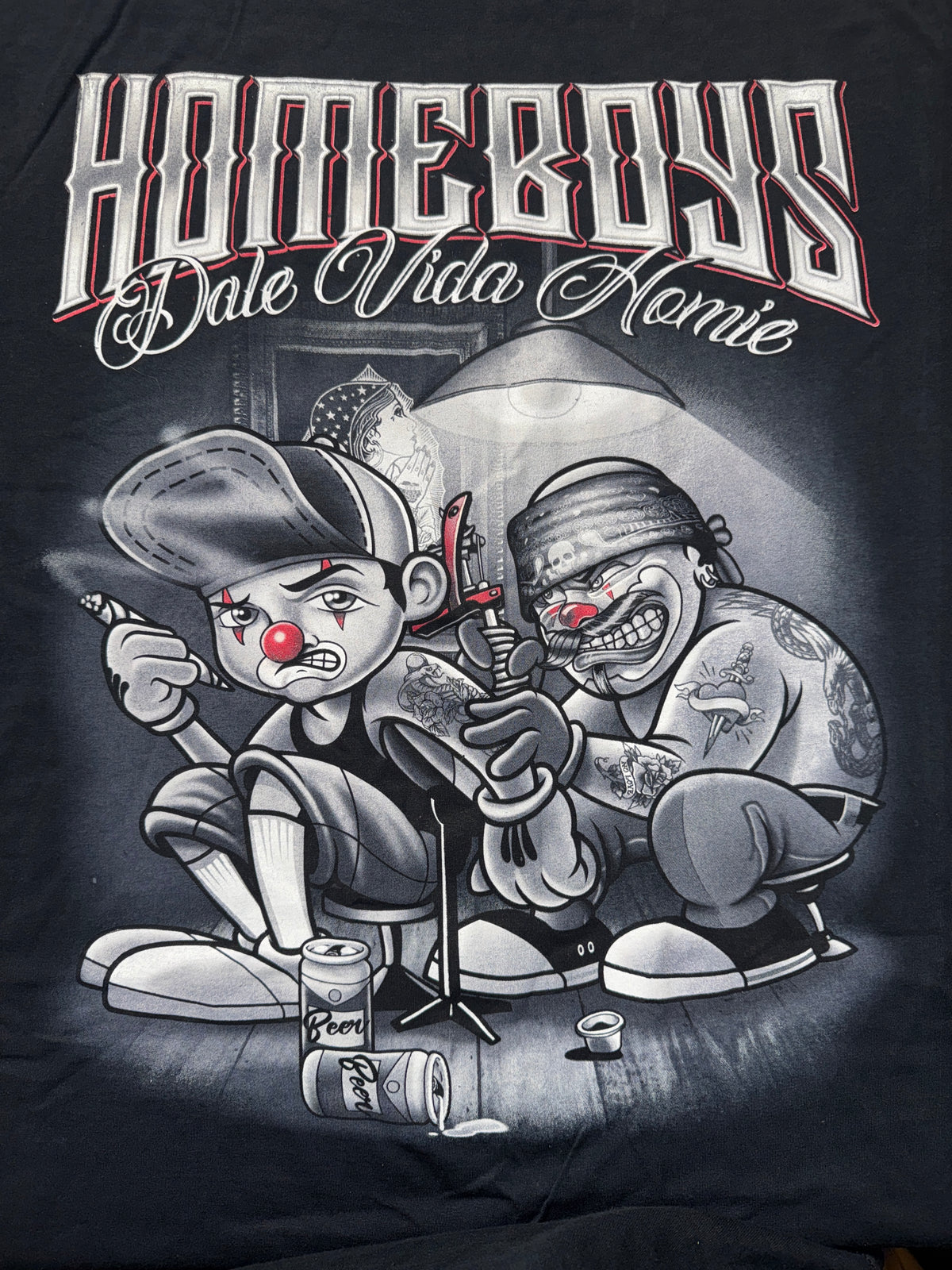 Chicano-Style Graphic T-Shirt - Dale Vida Homie