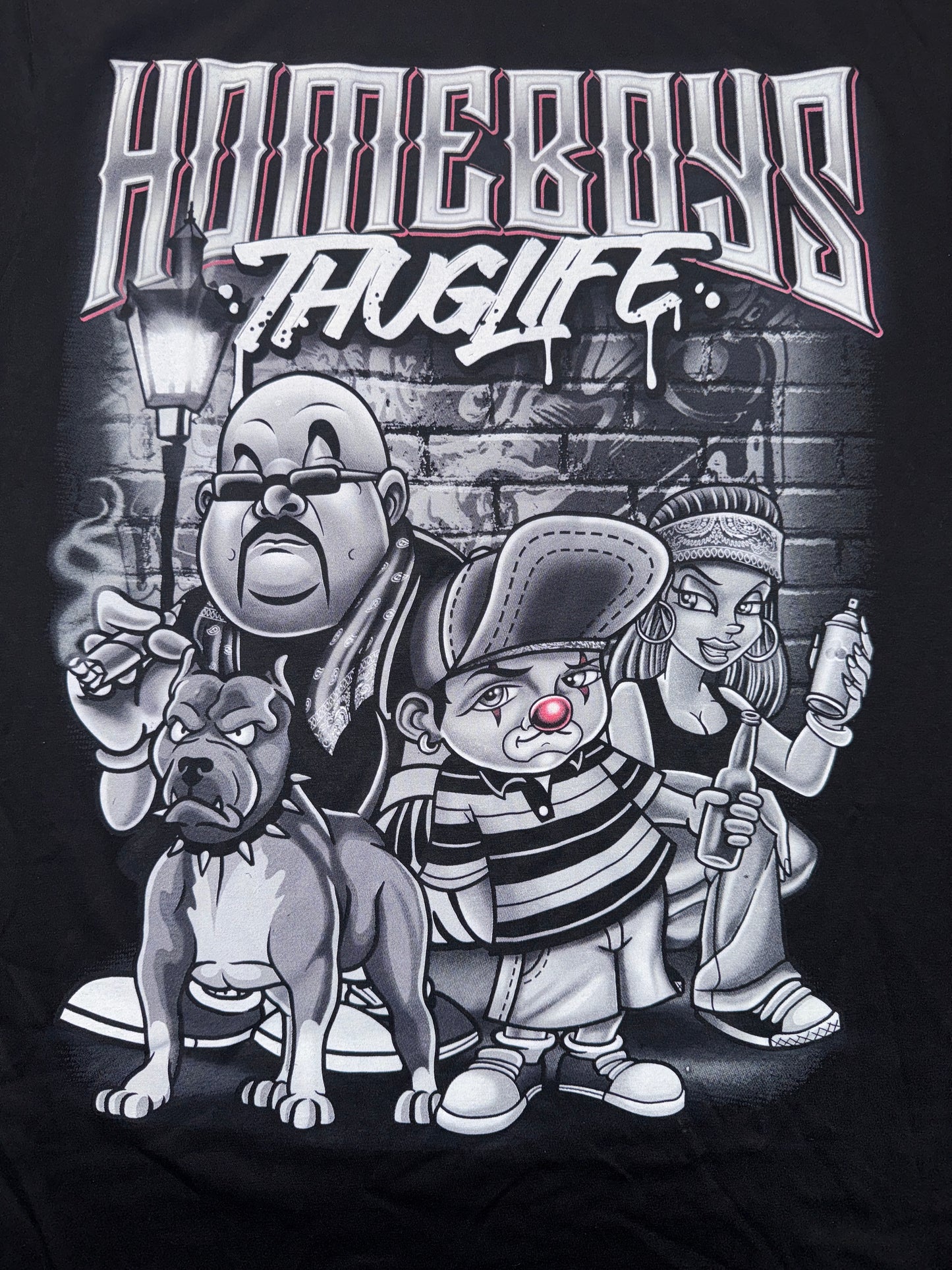 Chicano-Style Graphic T-Shirt - Thug Life