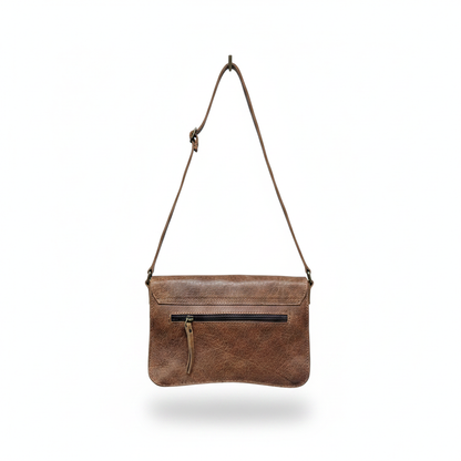 Handcrafted Full-Grain Leather Crossbody Bag – Genuine Leather Purse