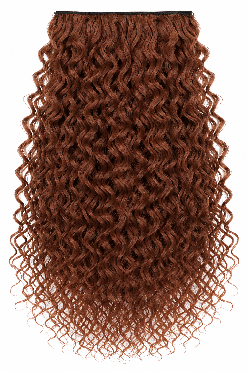 Flufymooz 20-Inch Clip-In Hair Extensions, 4-Piece, Copper Red