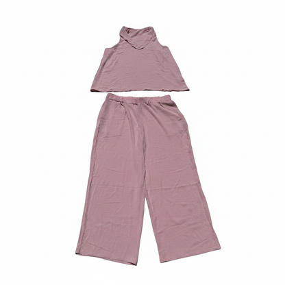 Women's Mauve Two Piece Lounge Set – Rose Pink (Size 2XL)
