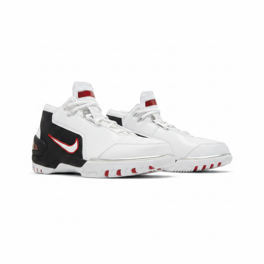 Unisex Nike Air Zoom Generation "LeBron James" Retro Debut 2023 (DV7219 100) Size 10.5M/12W White/Black - Preowned