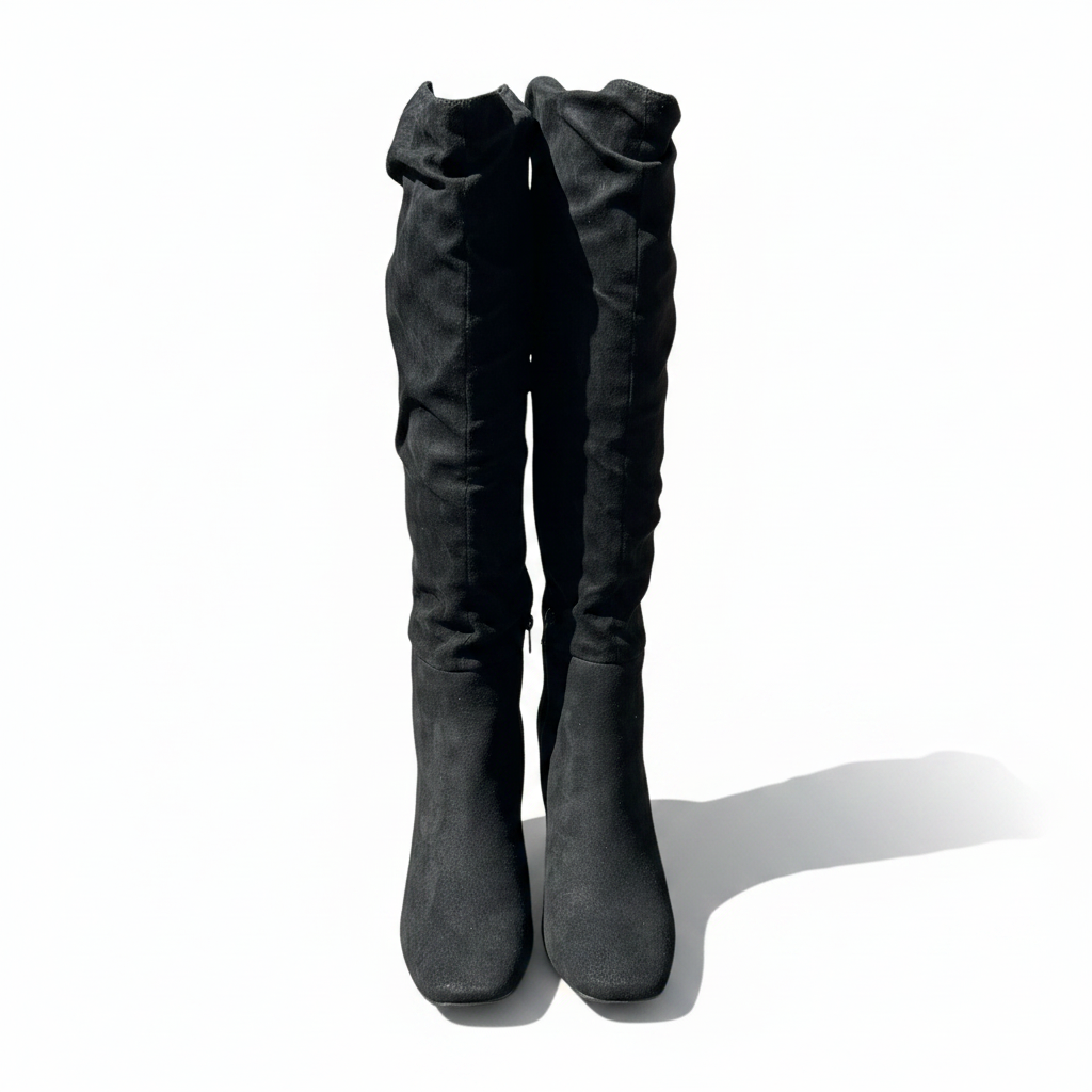 Womens Sugar Black Comfort Emerson Square Toe Boot Size 8M