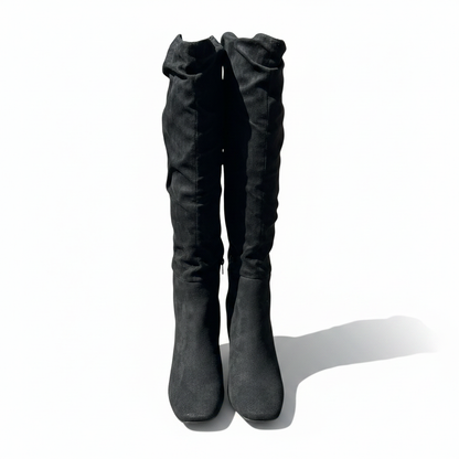 Womens Sugar Black Comfort Emerson Square Toe Boot Size 8M