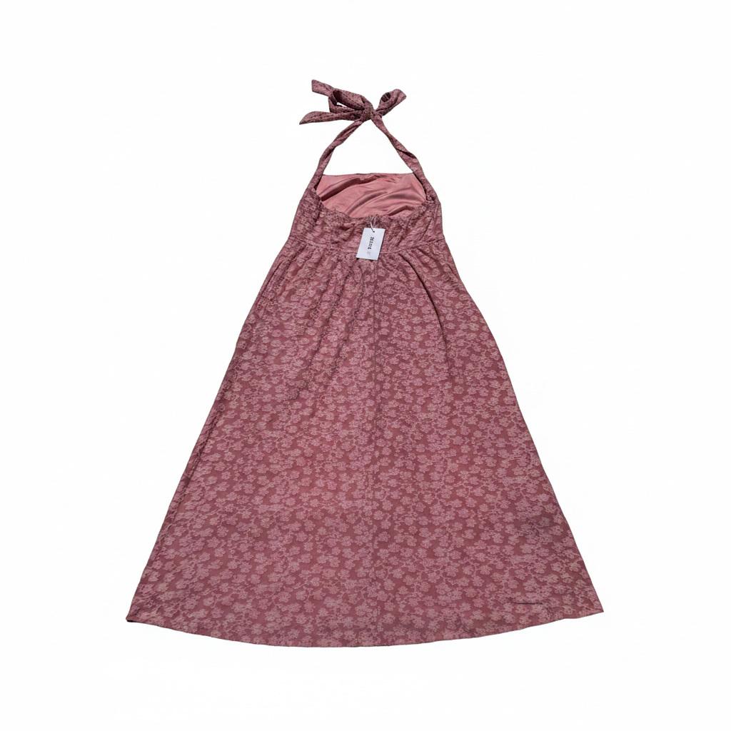 ZESICA Women's Sleeveless Floral Maxi Dress – Pink (Size Medium)