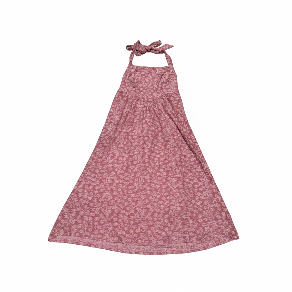 ZESICA Women's Sleeveless Floral Maxi Dress – Pink (Size Medium)