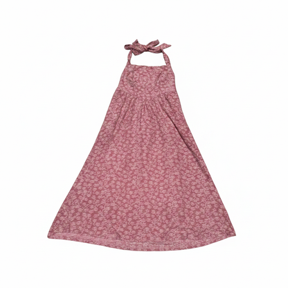 ZESICA Women's Sleeveless Floral Maxi Dress – Pink (Size Medium)