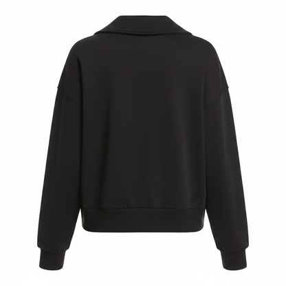 NWT Beyond Yoga  Street Smart Pullover Sweatshirt Black Size Medium