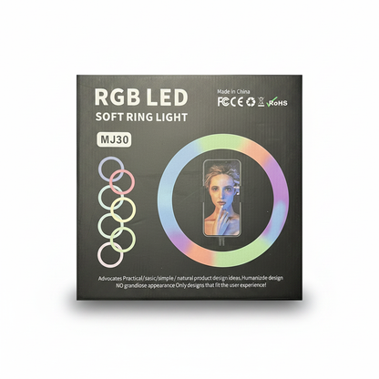 12' RGB LED Soft Ring Light Tripod (MJ30)
