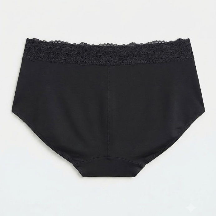 Bali Hi-Cut Panties – Women's Underwear, Black, Size 9
