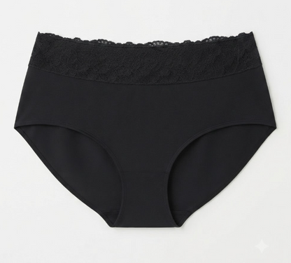 Bali Hi-Cut Panties – Women's Underwear, Black, Size 9