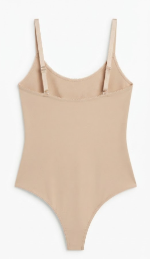 SKPNCV Women's Strapless Body Shaper Tummy Control Bodysuit with Cups