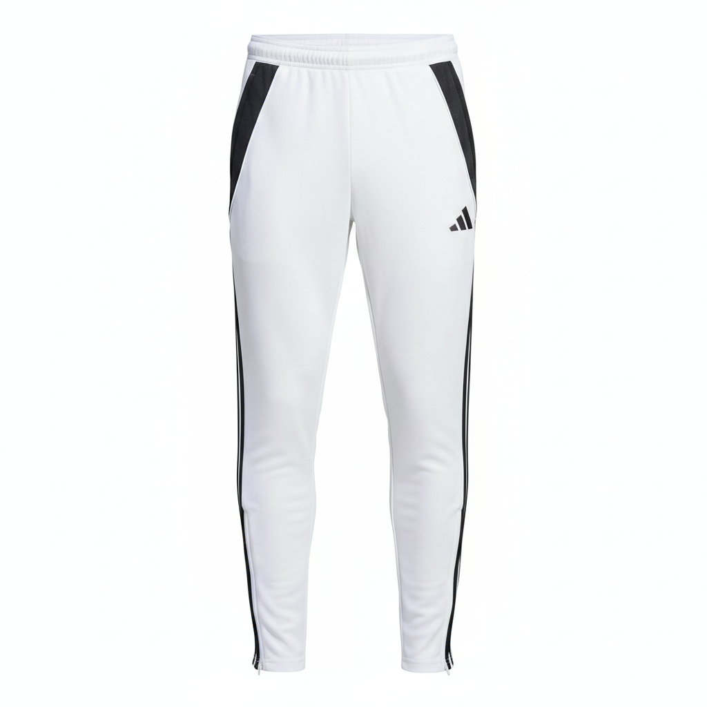 NWT Adidas Men's Tiro 24 Soccer Tracksuit Pants - Large - White/Black