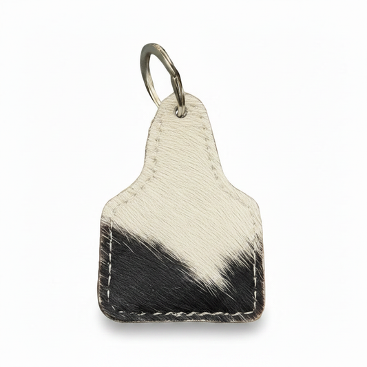 Handcrafted Cowhide Cow Tag 3.25" x 2.25"
