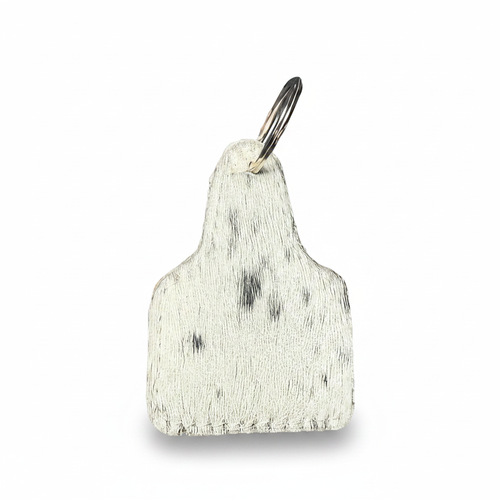 Handcrafted Cowhide Cow Tag 3.25" x 2.25"