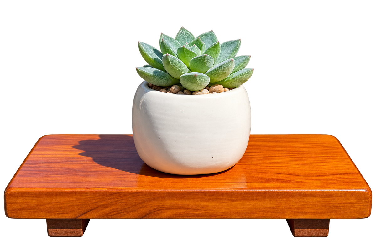 Wood Pedestal Soap Stands, Farmhouse Bathroom Risers, Set of 2