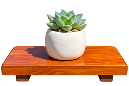 Wood Pedestal Soap Stands, Farmhouse Bathroom Risers, Set of 2
