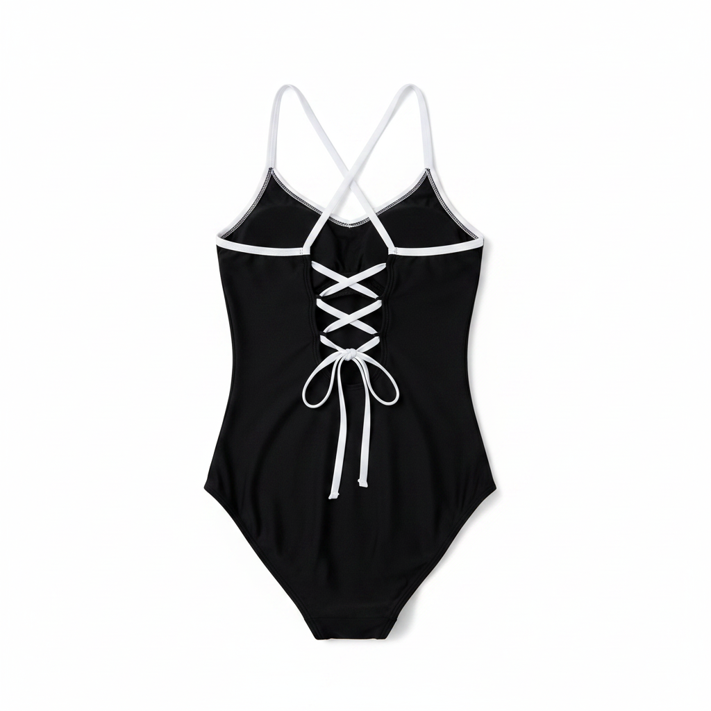 NWOT BMJL Women's One Piece Swimsuit Large Black