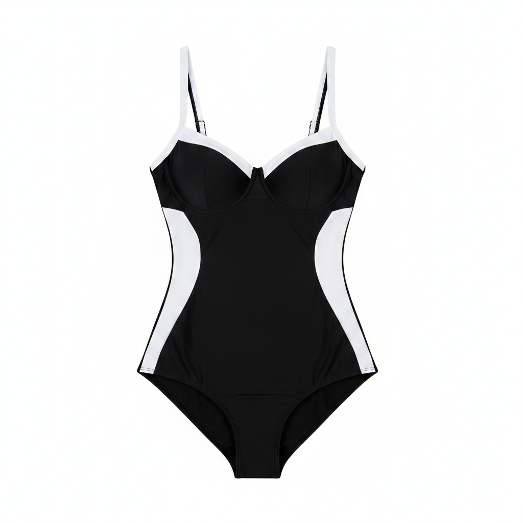 NWOT BMJL Women's One Piece Swimsuit Large Black
