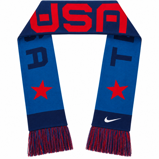 Nike USA Soccer Scarf - Red & Blue Stars, Unisex, NWT