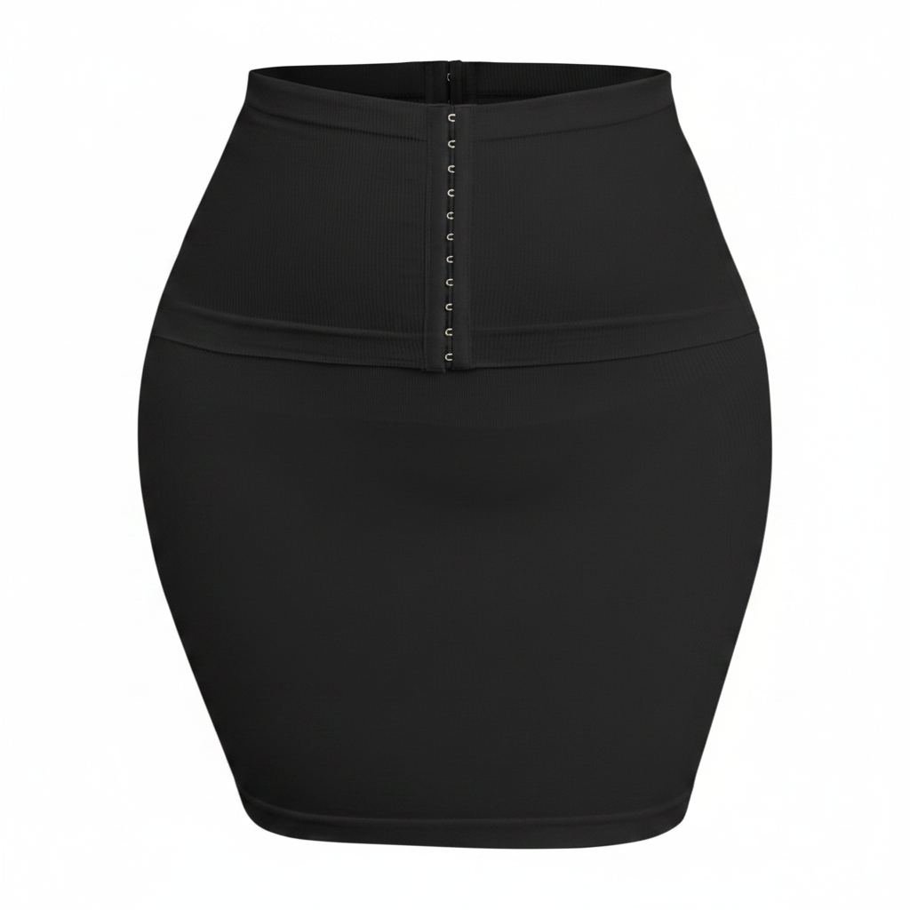 USEASY Seamless Shapewear Half Slip (NWT) – Tummy Control, Waist Cincher, Under Dress | Black, Size 1XL