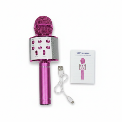 KTV Wireless Karaoke Microphone with Built-In Speaker – WS-858