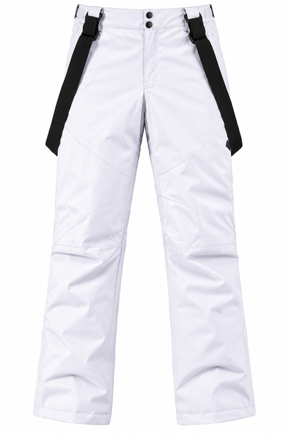 YEEFINE Men's Waterproof Snow Ski Pants – White, XL, New With Tags