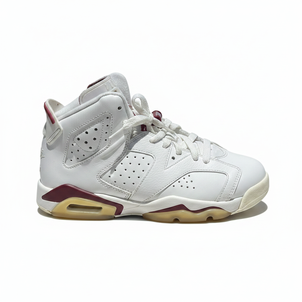 Kid's Nike Jordan 6 Retro Maroon 4Y Unisex