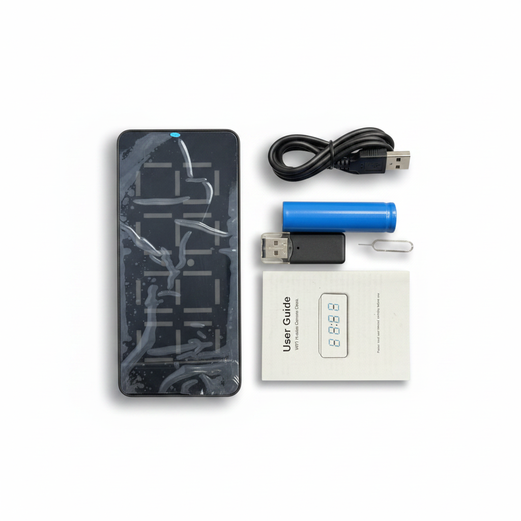HD WIFI Camera Clock (New / Open Package)