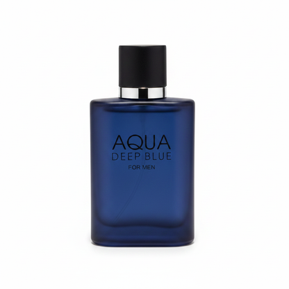 Fragrance Gallery blue perfume bottle 100ml dark blue box spray nozzle