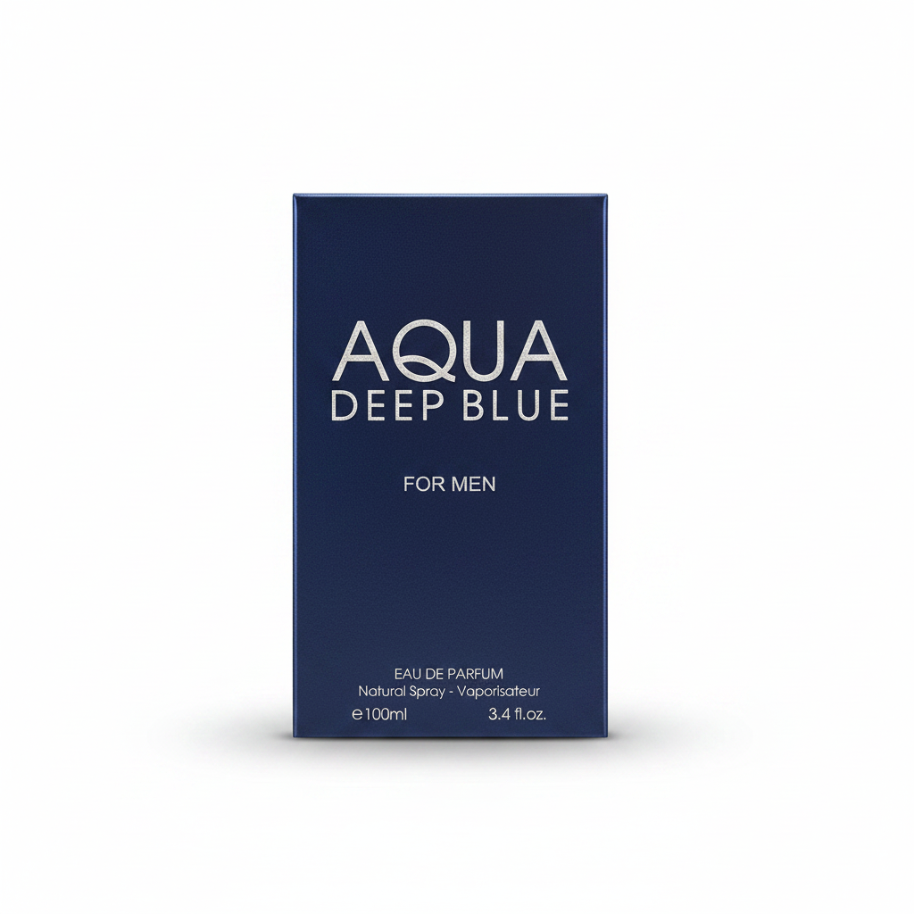 Fragrance Gallery blue perfume bottle 100ml dark blue box spray nozzle