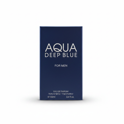 Fragrance Gallery blue perfume bottle 100ml dark blue box spray nozzle