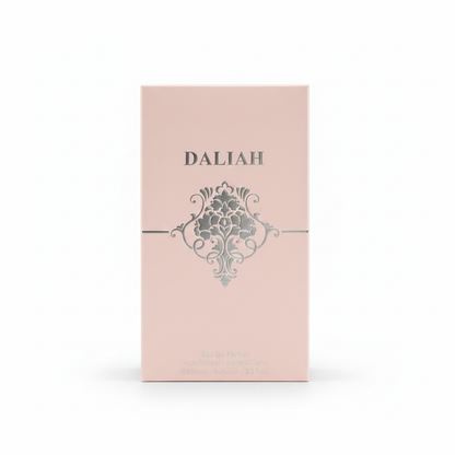 Daliah pink eau de parfum bottle intricate design tassel detail classic collection