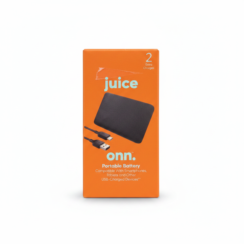Onn Portable Battery 8000mAh compatible with Smartphones (New / Open Package)