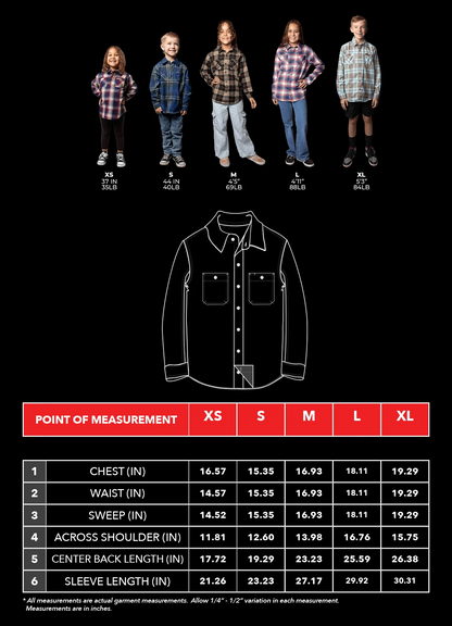 Youth Dixxon Flannel Company Outlaw Heritage Size M Black